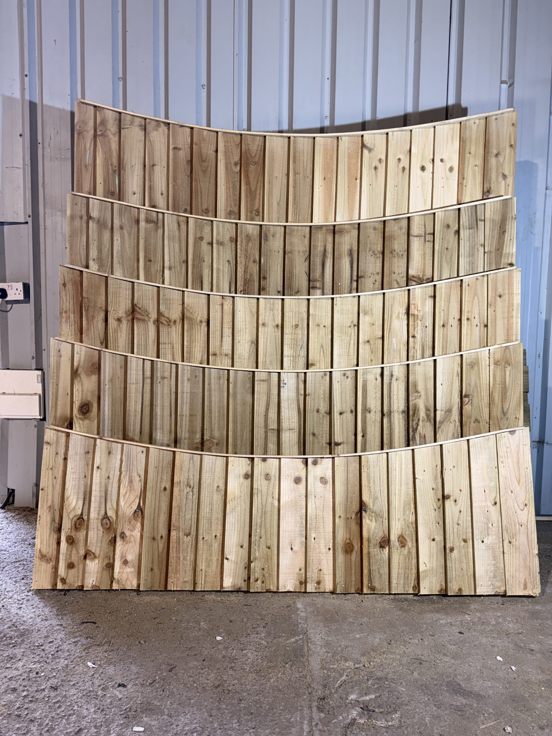 Concaved Featheredge Fence Panels - Warrington & Cheshire Delivery